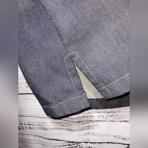 Vintage 70s Sears Put On Shop Denim Jacket Size 16 Youth Patched Trucker Jean - Picture 7 of 9